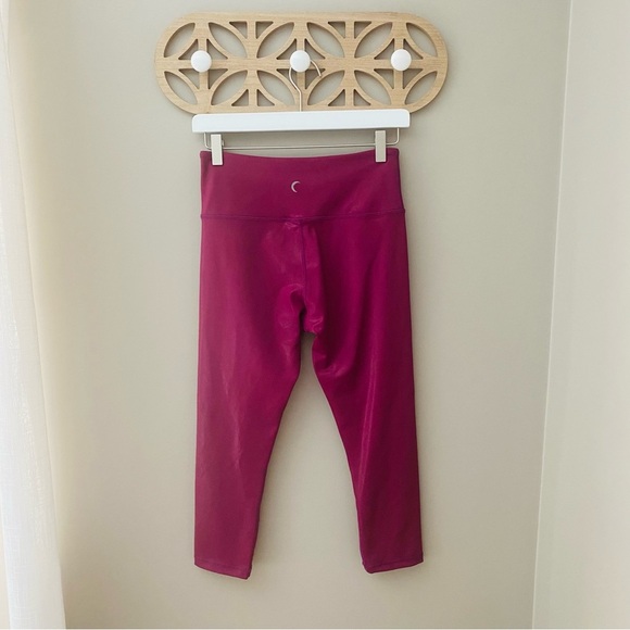 ZYIA Cropped Leggings Purple/Pink Sz 6-8 - Picture 7 of 9